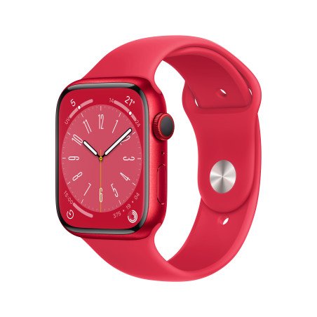 APPLE WATCH MNKA3TY/A SERIES 8 CELL 45MM RED ALUM CASE RED SPORT BAND