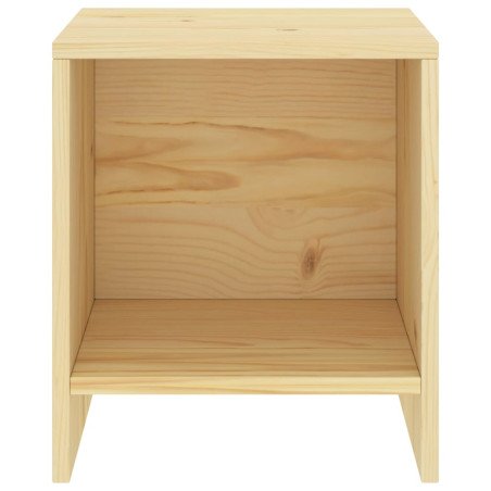 Mesa de cabeceira 35x30x40 cm madeira de pinho maciça clara