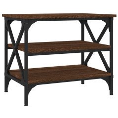  Mesa de apoio 55x38x45 cm derivados madeira carvalho castanho